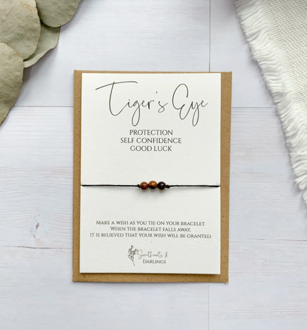 Tiger's Eye Wish Bracelet - Friendship Bracelets UK